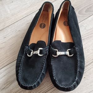 Kid suede moccasins